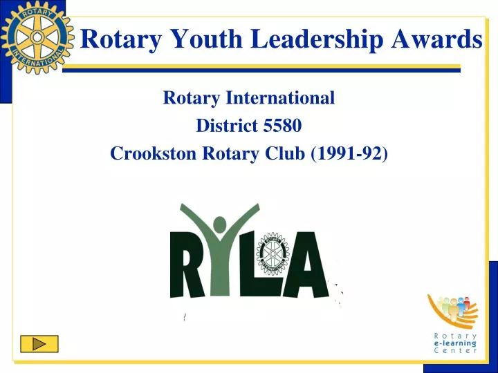 rotary youth leadership awards