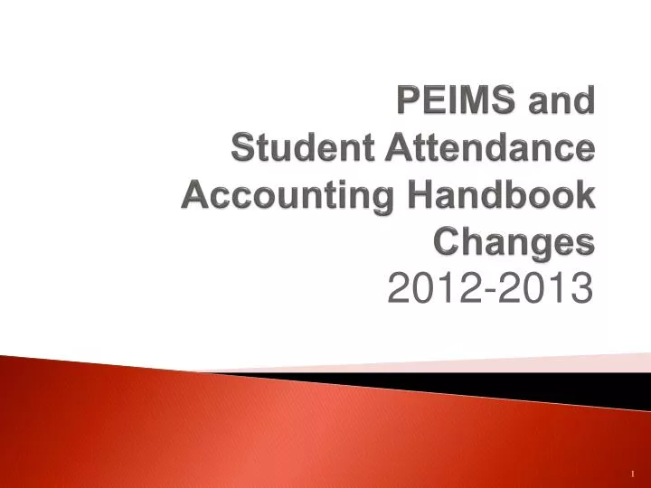 peims and student attendance accounting handbook changes