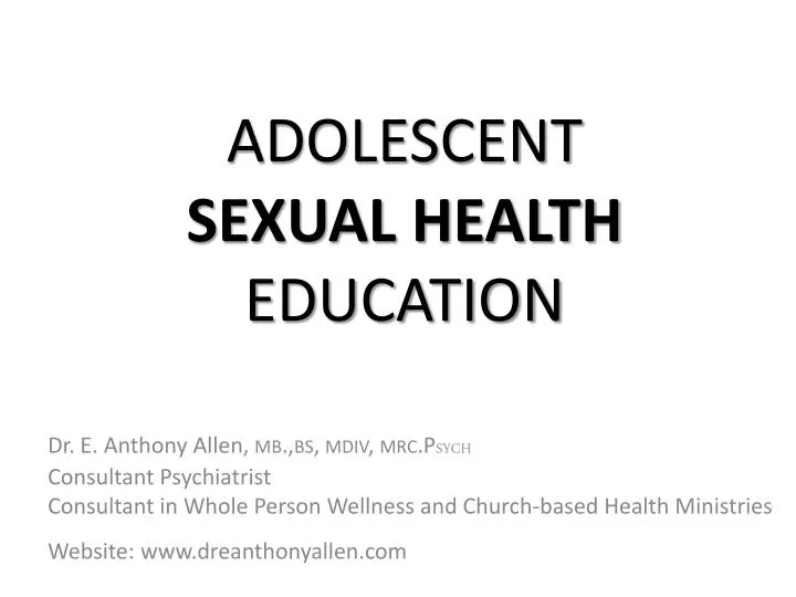 adolescent sexual health education