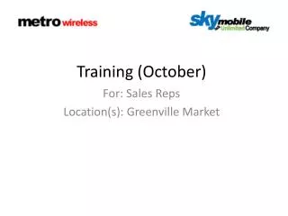 Training (October)