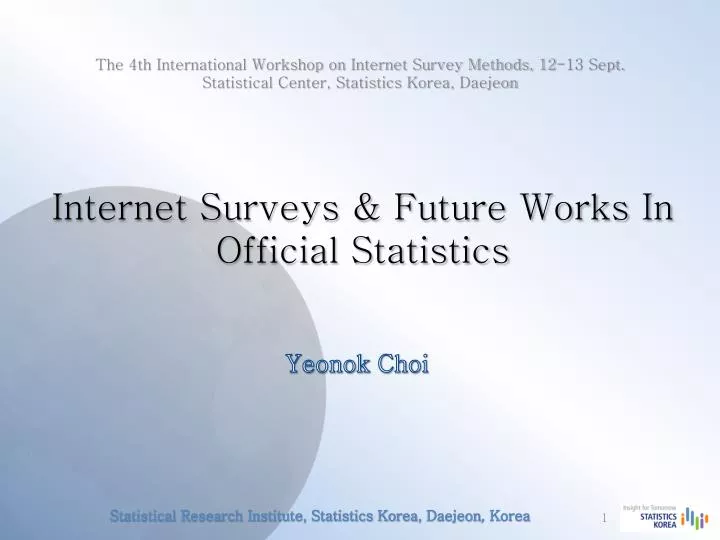 internet surveys future works in official statistics