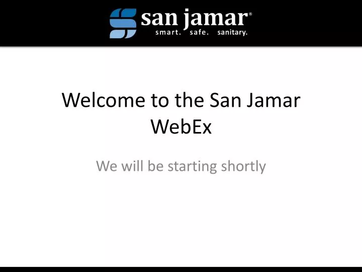 welcome to the san jamar webex