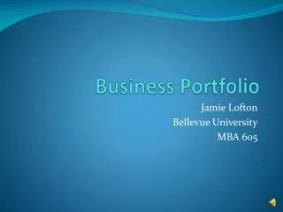 Business Portfolio