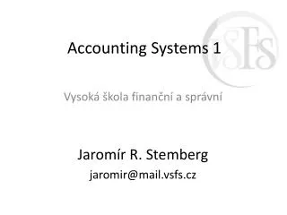 Accounting Systems 1