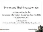 Drones and Their Impact on You - slide 1