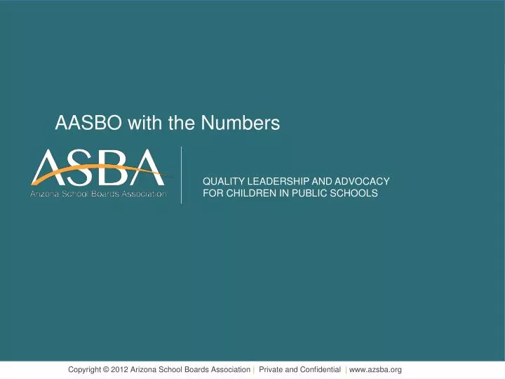 aasbo with the numbers