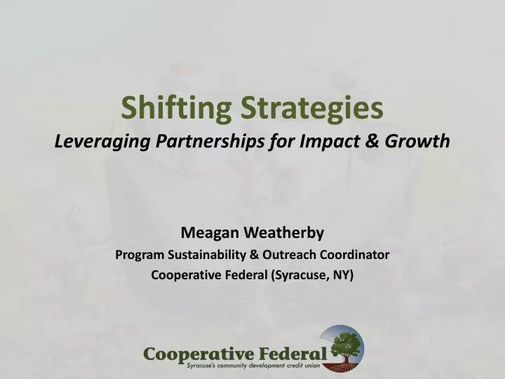 shifting strategies leveraging partnerships for impact growth