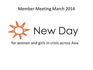 Member Meeting March 2014