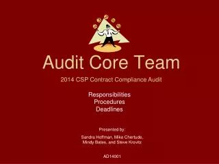 Audit Core Team