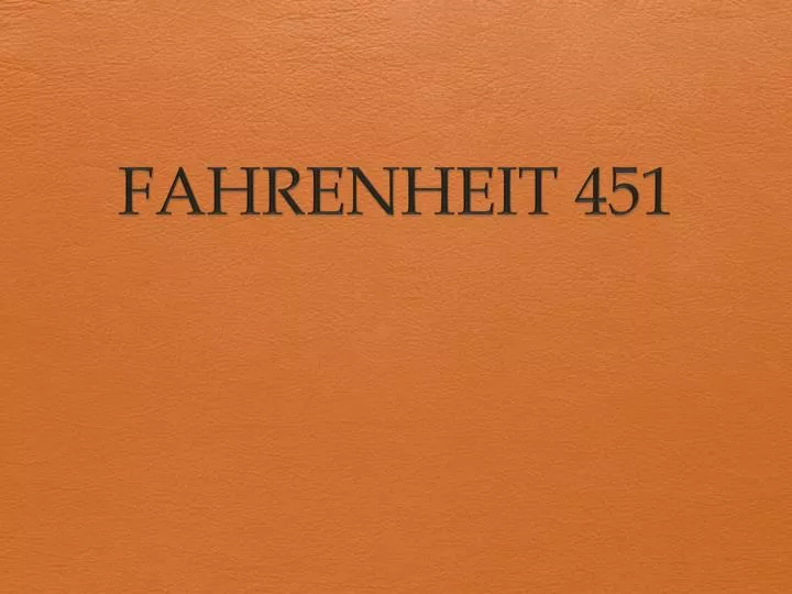 fahrenheit 451