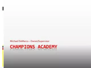 Champions Academy