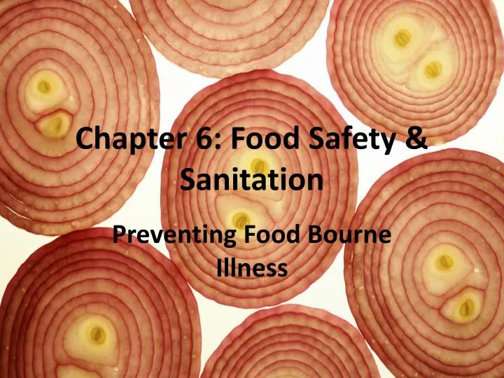 chapter 6 food safety sanitation