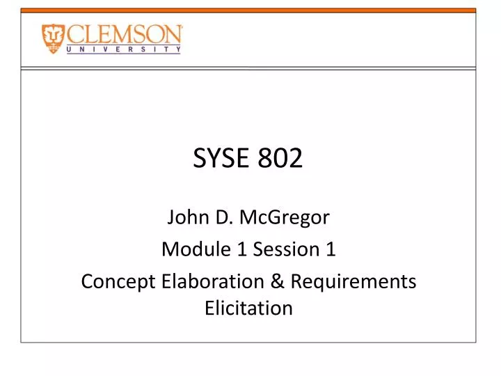 syse 802