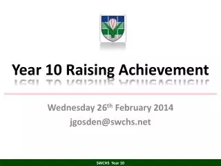 Year 10 Raising Achievement