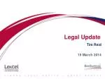 Legal Update - slide 1