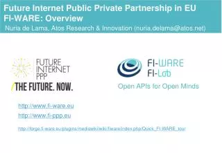 Future Internet Public Private Partnership in EU FI-WARE: Overview