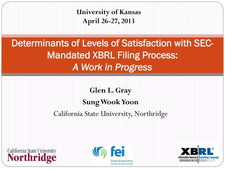 determinants of levels of satisfaction with sec mandated xbrl filing process a work in progress