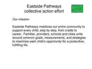 Eastside Pathways collective action effort