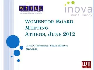 Womentor Board Meeting Athens, June 2012