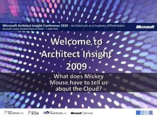 Welcome to Architect Insight 2009