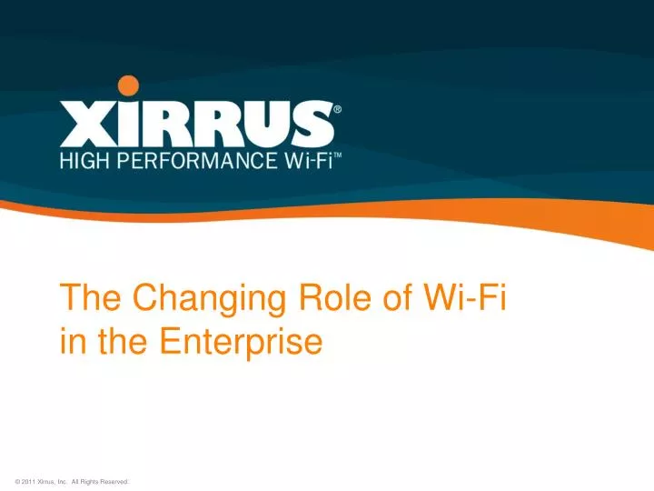 the changing role of wi fi in the enterprise