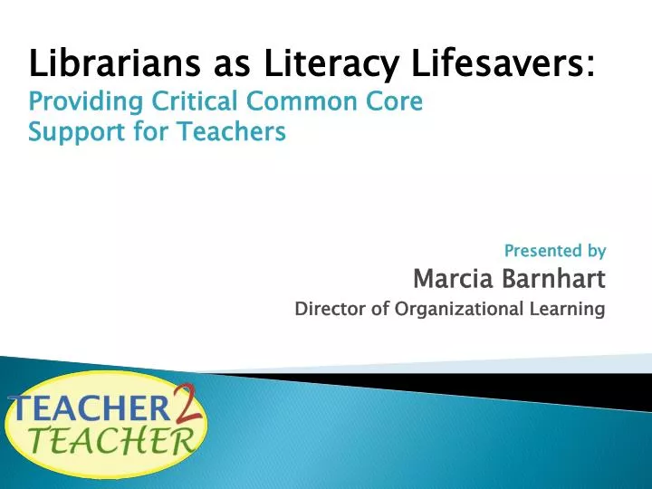 librarians as literacy lifesavers providing critical common core support for teachers