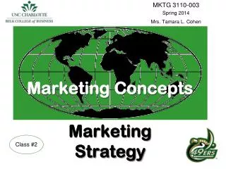 Marketing Concepts Marketing Strategy