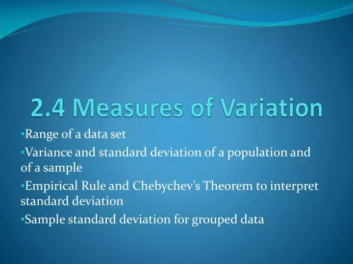 2 4 measures of variation