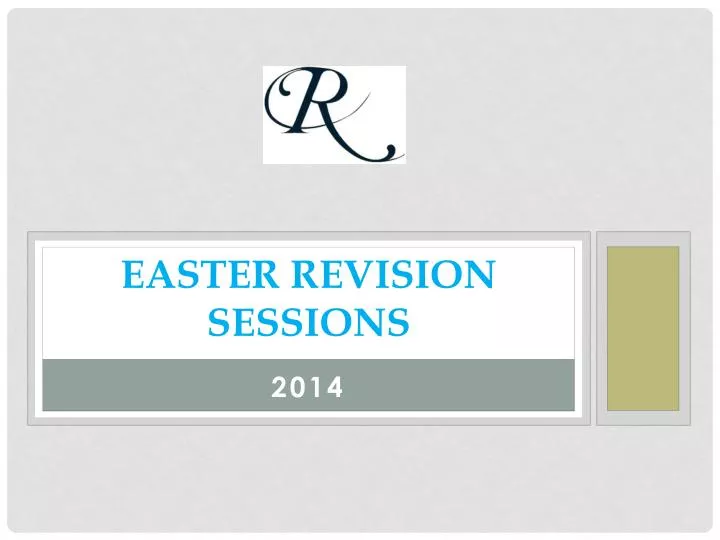 easter revision sessions