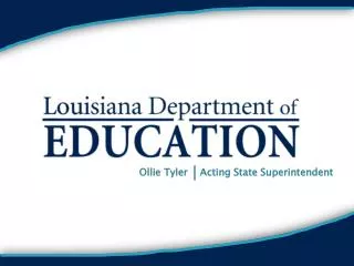 Ollie Tyler Acting State Superintendent