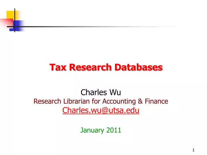 tax research databases