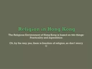 Religion in Hong Kong