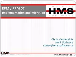 EPM / PPM 07 Implementation and migration