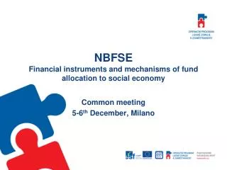 NBFSE Financial instruments and mechanisms of fund allocation to social economy