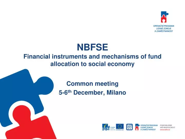 nbfse financial instruments and mechanisms of fund allocation to social economy