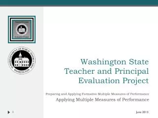 Washington State Teacher and Principal Evaluation Project