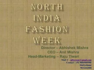 NORTH INDIA FASHION WEEK