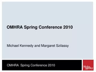 OMHRA Spring Conference 2010