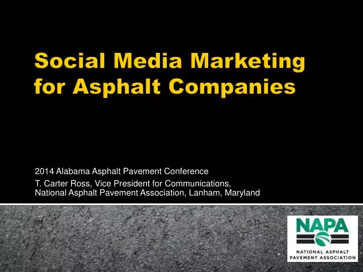 social media marketing for asphalt companies