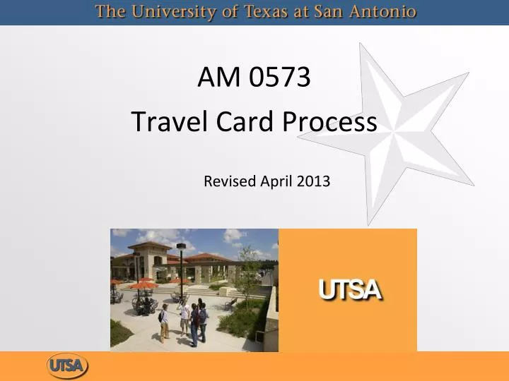 am 0573 travel card process