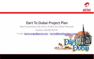 Dart To Dubai Project Plan
