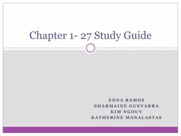 chapter 1 27 study guide
