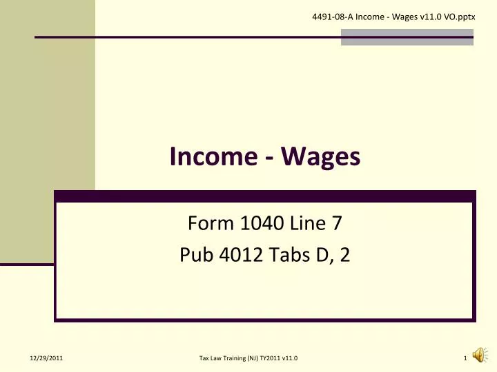 income wages