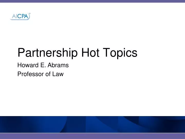 partnership hot topics