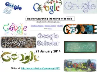 Google Scholar 21 January 2014