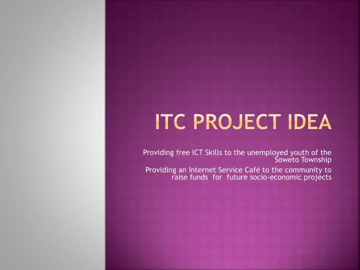 itc project idea