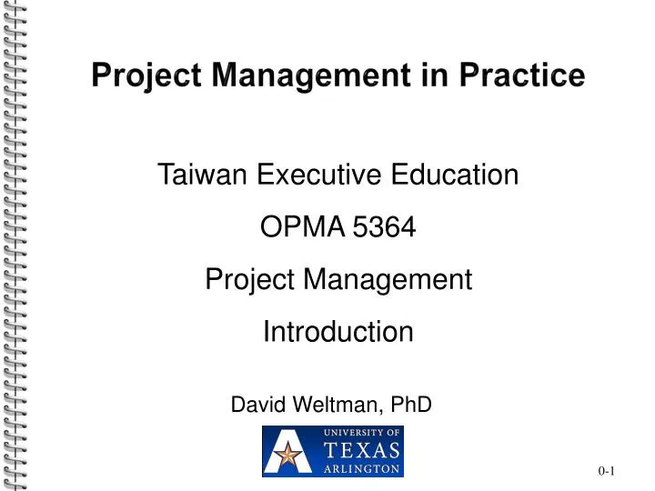 project management in practice