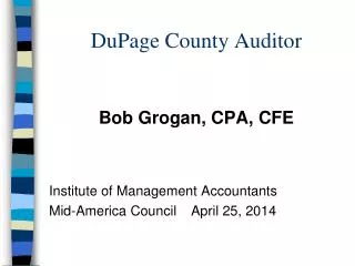 DuPage County Auditor