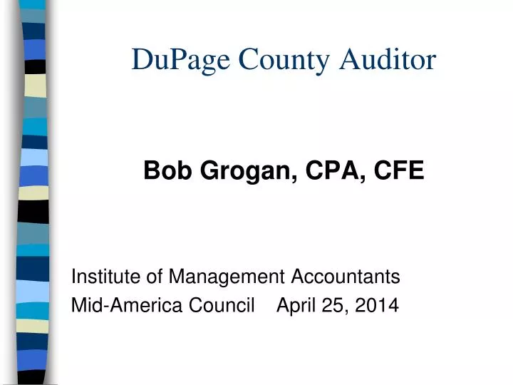 dupage county auditor