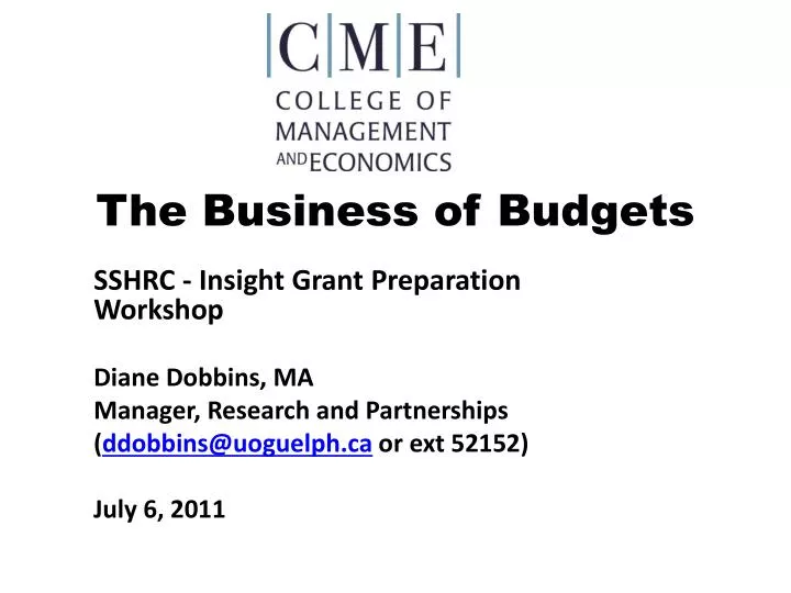 the business of budgets